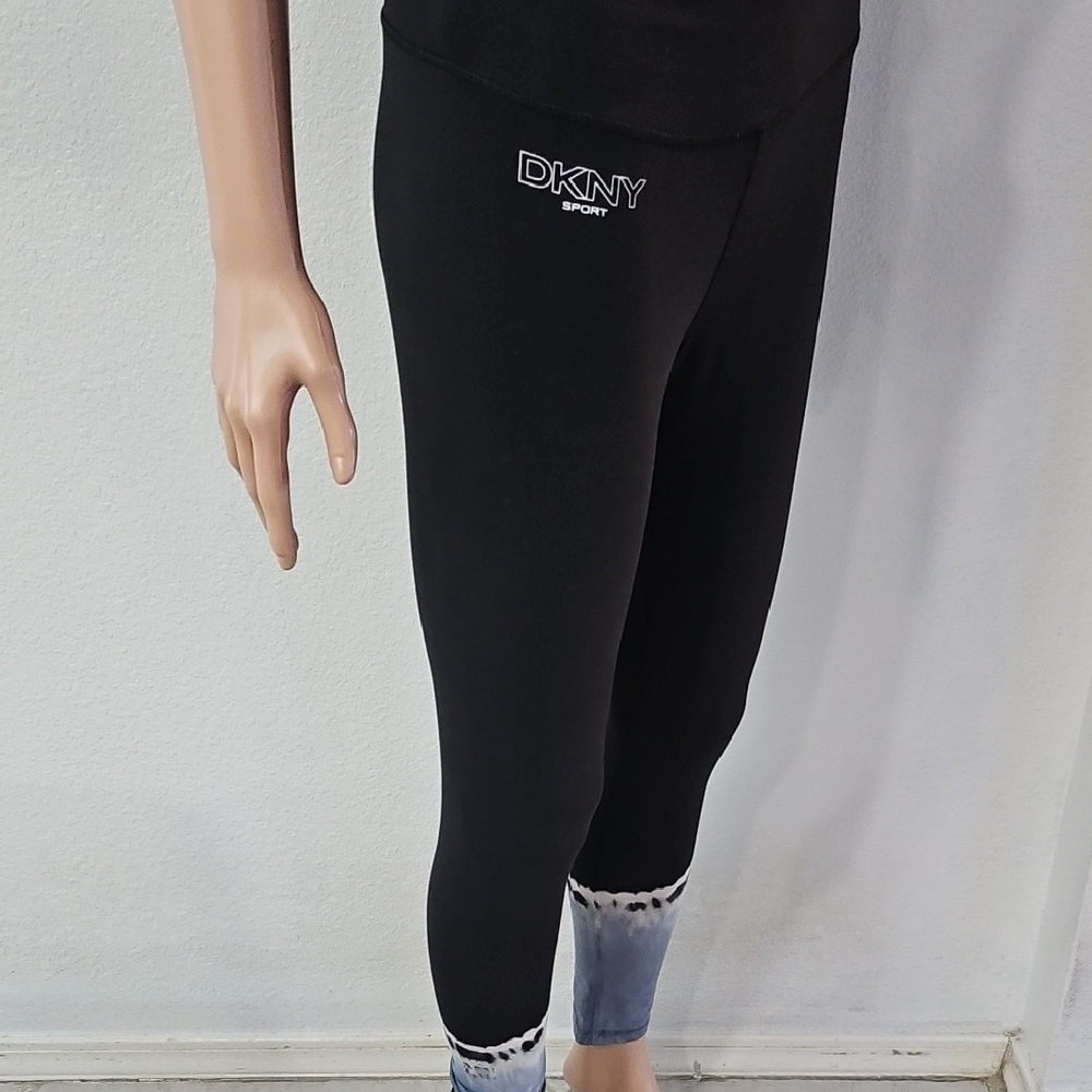 DKNY Black and Blue Women's Leggings